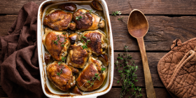 Roast Chicken with Kangaroo Island Garlic